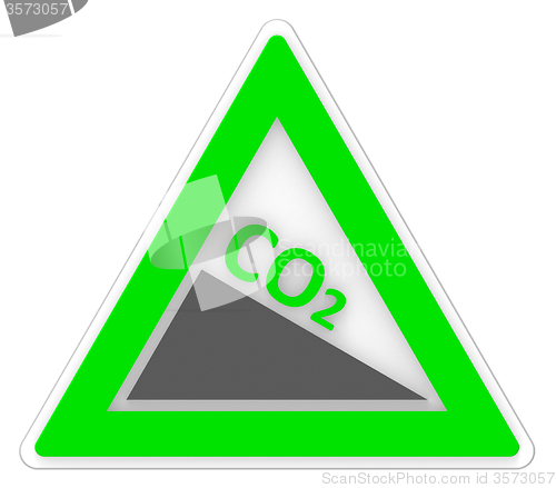 Image of Sign Co2 Shows Carbon Footprint And Emission