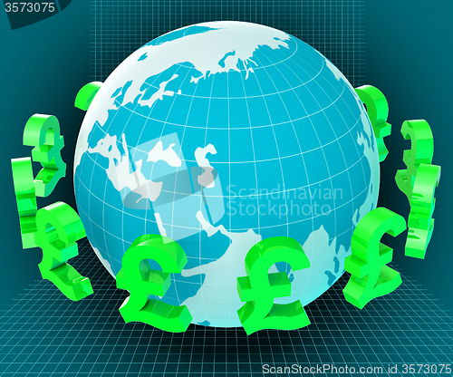 Image of Forex Globe Represents Exchange Rate And Currency