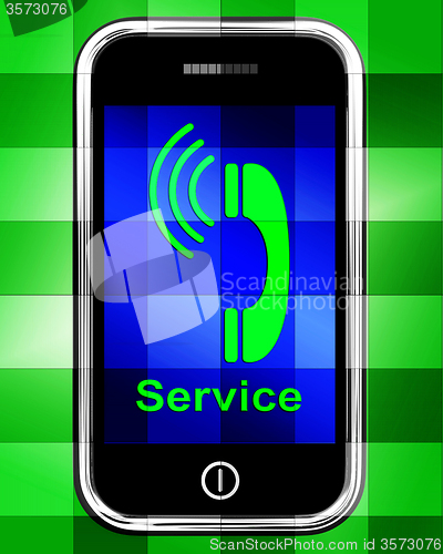 Image of Service  On Phone Displays Call For Help