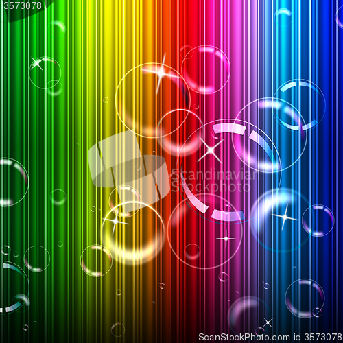 Image of Bubbles Background Represents Design Color And Abstract