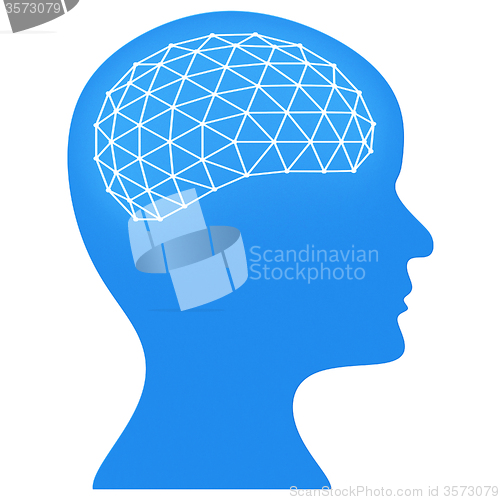 Image of Brain Think Shows Consideration Contemplating And Head