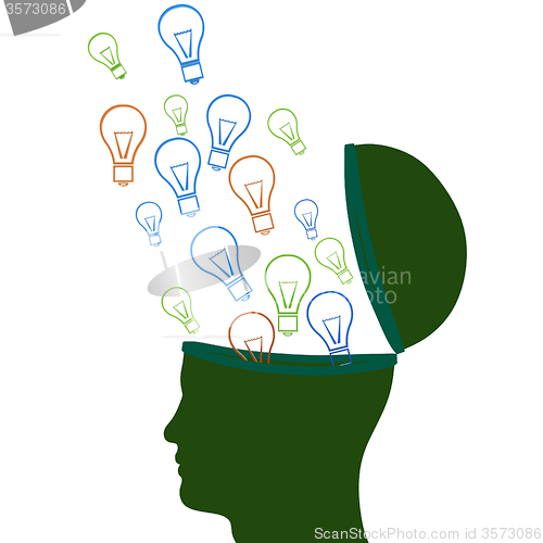 Image of Think Idea Indicates Innovations Consideration And Creative