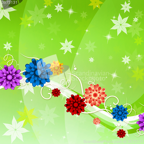 Image of Background Flowers Represents Twist Backgrounds And Flora