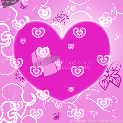 Image of Background Hearts Represents Valentines Day And Backdrop