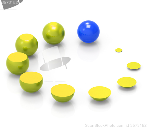 Image of Growth Spheres Indicates Expand Develop And Improve