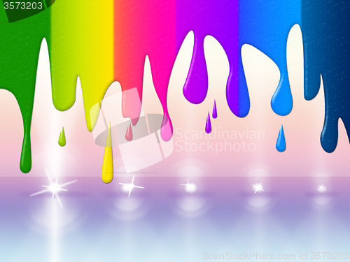 Image of Color Spotlight Represents Paint Colors And Colorful