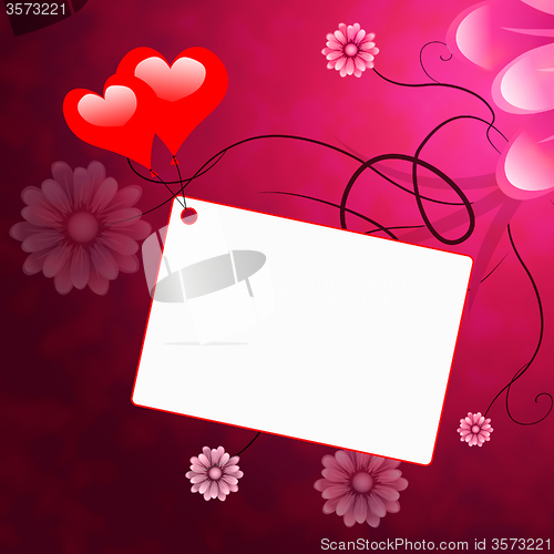 Image of Copyspace Heart Shows Valentines Day And Copy-Space