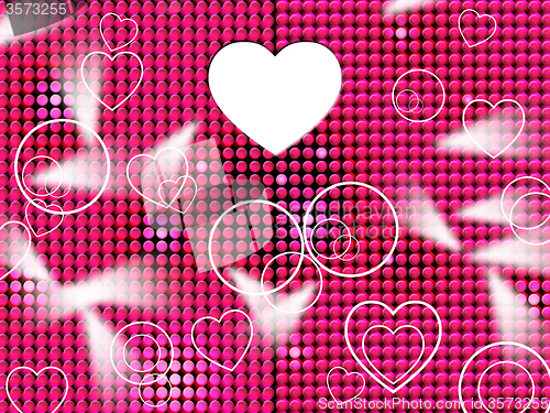 Image of Hearts Grid Means Lightsbeams Of Light And Affection