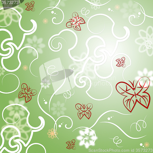 Image of Nature Background Indicates Abstract Tree And Flying