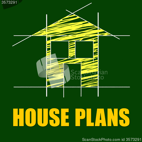 Image of Plans House Shows Household Drafting And Homes