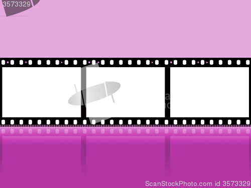 Image of Mauve Copyspace Shows Camera Film And Cinematography