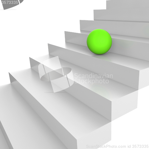 Image of Stairs Up Represents Ascend Upstairs And Gain