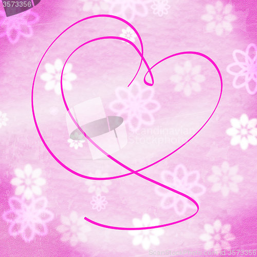 Image of Heart Copyspace Means Valentine\'s Day And Backdrop