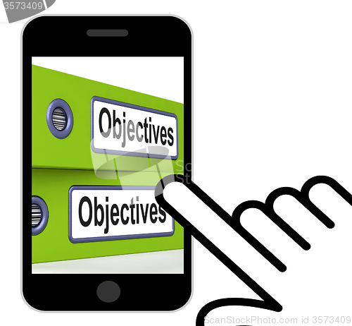 Image of Objectives Folders Displays Business Goals And Targets
