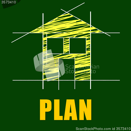 Image of Plans House Represents Architect Habitation And Residence