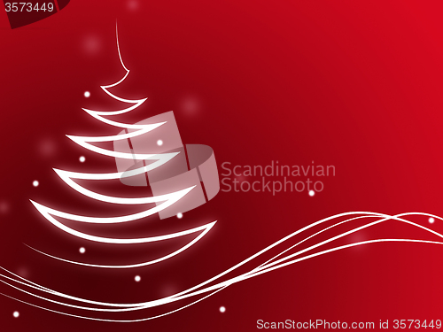 Image of Xmas Tree Shows New Year And Design