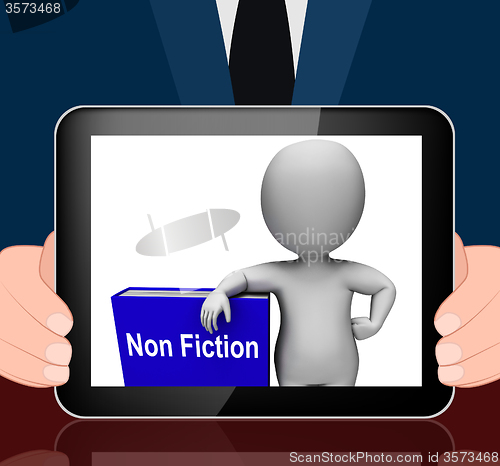 Image of Non Fiction Book And Character Displays Educational Text Or Fact