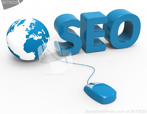 Image of Global Seo Means World Wide Web And Website