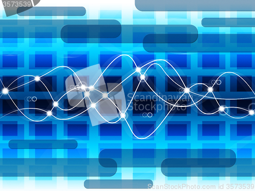 Image of Background Grid Means Abstract Pattern And Electricity