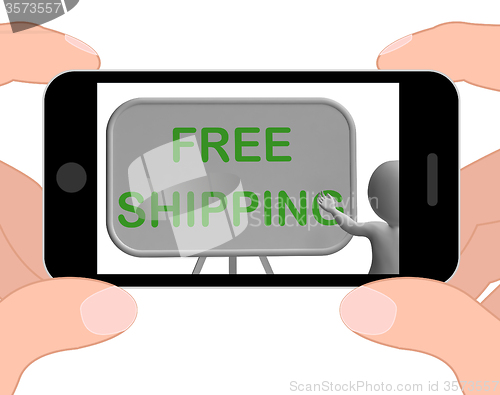 Image of Free Shipping Phone Shows Item Shipped At No Cost