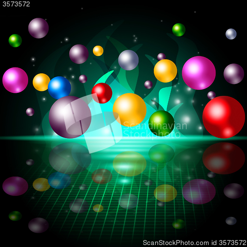 Image of Sphere Color Represents Spectrum Orbs And Ball