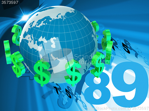 Image of Forex Dollars Represents Foreign Currency And Bank