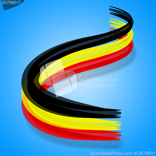 Image of Flag Belgium Indicates Nationality Patriotism And Belgian
