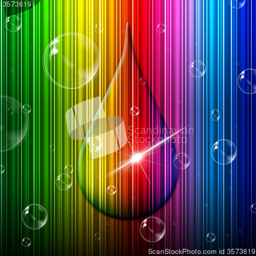 Image of Rain Drop Indicates Color Swatch And Backgrounds