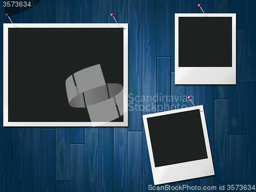 Image of Photo Frames Represents Blank Space And Background