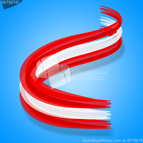 Image of Flag Austria Represents Patriotism European And Europe