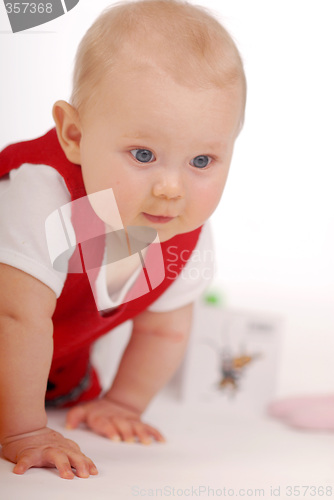 Image of A child sitting on a floor