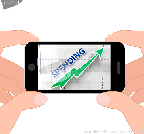 Image of Spending Graph Displays Rise In Outgoings And Costs