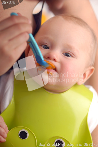 Image of Feeding of a small child