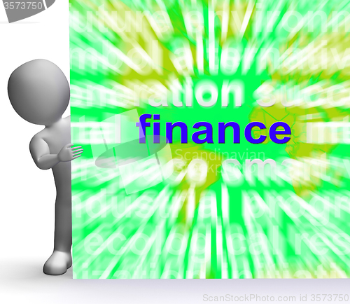 Image of Finance Word Cloud Sign Means Money Investment