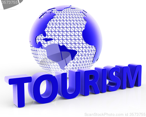 Image of Tourism Global Shows Voyages Visiting And Planet