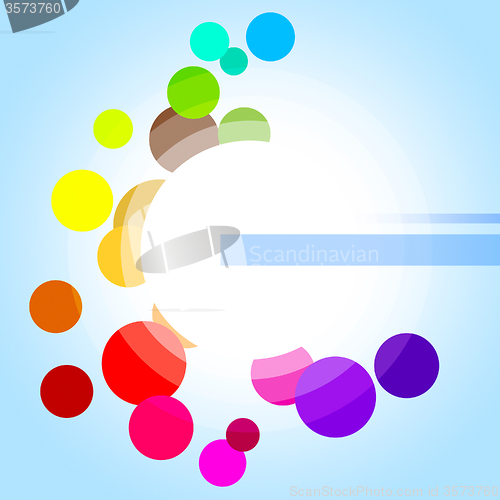 Image of Circles Background Indicates Light Burst And Ring