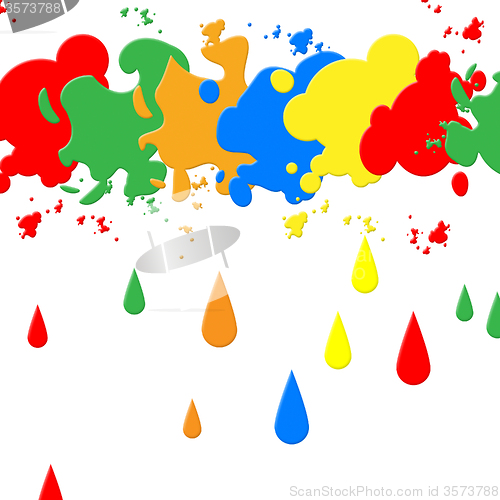 Image of Splash Background Indicates Paint Colors And Backdrop