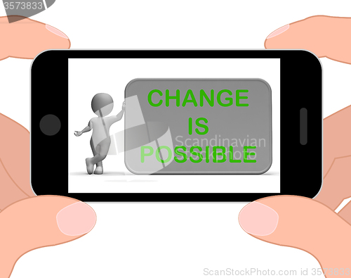 Image of Change Is Possible Phone Means Rethink And Revise