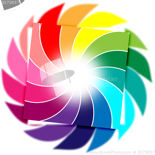 Image of Color Background Means Whirl Whirling And Colourful