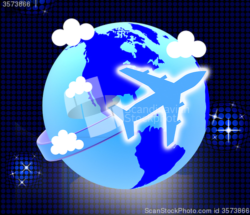 Image of Flights Travel Represents Earth Touring And Journeys