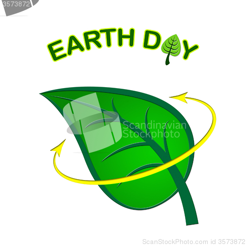 Image of Earth Day Means Go Green And Eco-Friendly