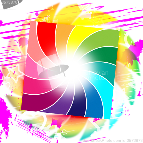 Image of Background Spiral Represents Swirl Colorful And Colors