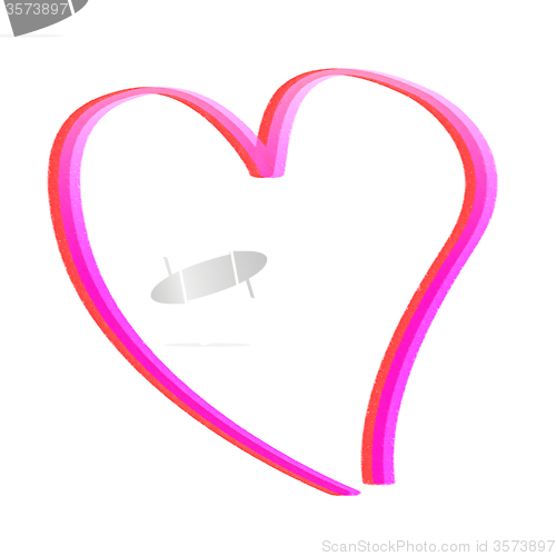 Image of Heart Copyspace Represents Valentine\'s Day And Blank