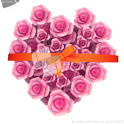 Image of Roses Gift Indicates Giftbox Petals And Valentines