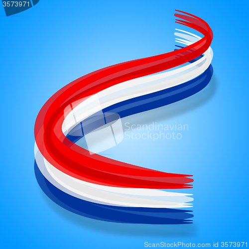 Image of Flag Netherlands Means Euro Dutch And Europe