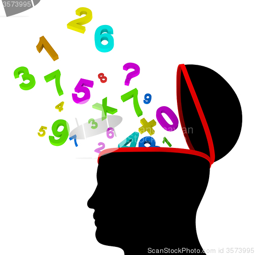 Image of Education Numbers Represents Study Learn And Digits