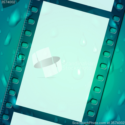 Image of Filmstrip Background Represents Empty Space And Abstract