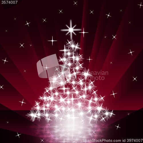 Image of Xmas Tree Means New Year And Christmas