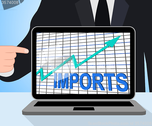 Image of Imports Graph Chart Displays Increase Purchase Abroad
