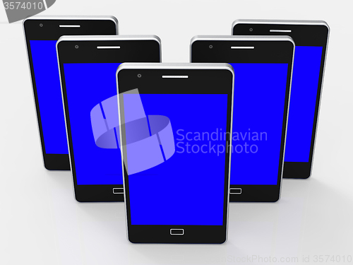 Image of Copyspace Smartphone Indicates Portable Web And Online